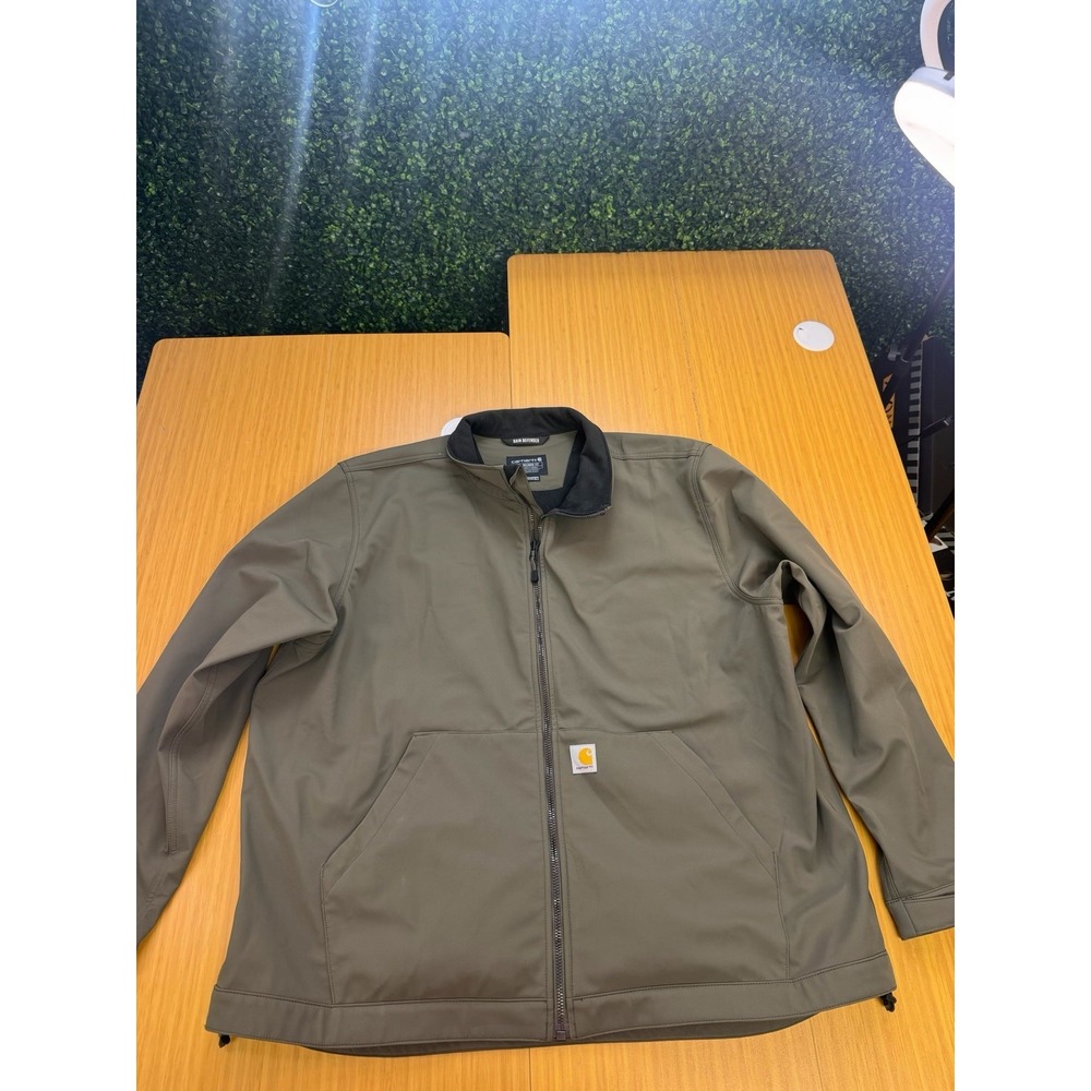Carhartt Rain Defender Softshell Jacket 0J6438-M Olive Men's Size: 3XL